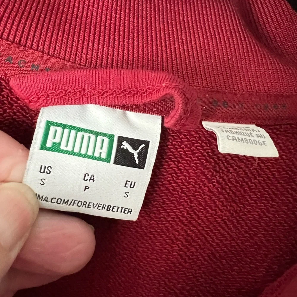 Puma Men's Rhubarb/Black Track Jacket LNWOT S #1299